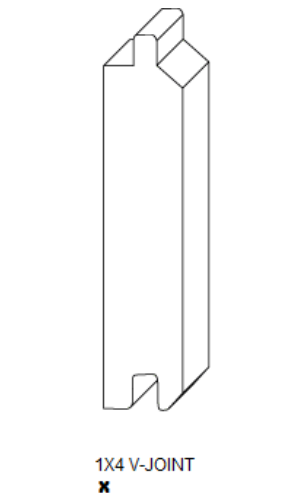 1x4 V-Joint Ottawa WoodSource