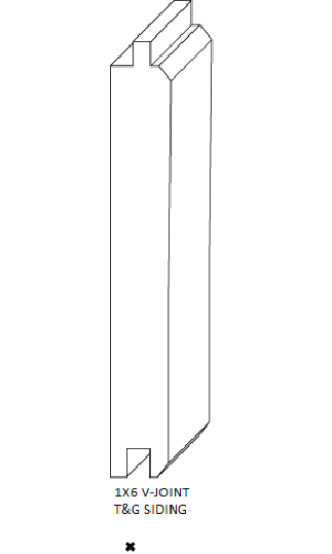 1x6 V-Joint T&G Siding