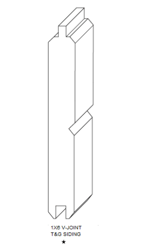 Copy of 1x6 V-Joint T&G Siding