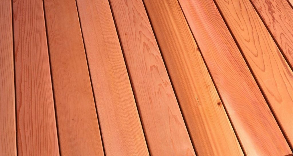 Select cedar decking boards 