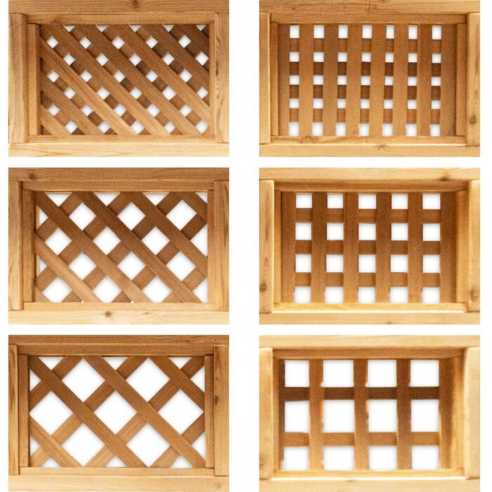 Western red cedar lattice. Ottawa and Kingston. The WoodSource