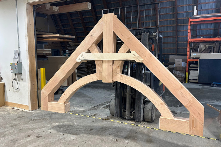 Douglas Fir Arch for Exterior Use